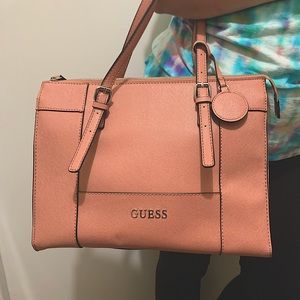 Beautiful dusty rose pink tote bag.